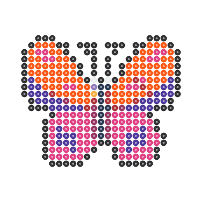 Butterfly Perler bead pattern