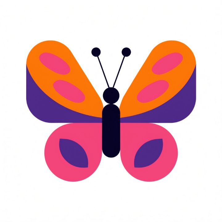 Butterfly illustration used for the pattern