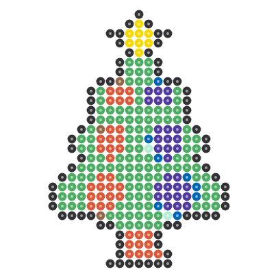 Christmas Tree Perler bead pattern