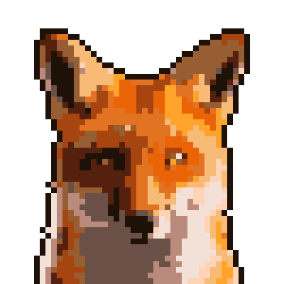 Fox cross-stitch pattern