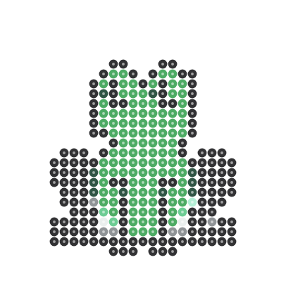 Frog Perler bead pattern