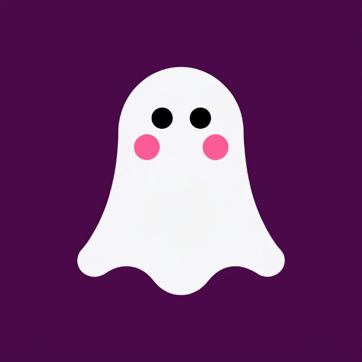 Ghost illustration used for the pattern