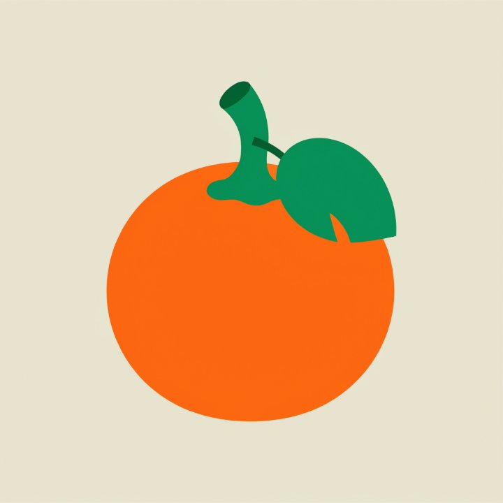 Pumpkin illustration used for the pattern
